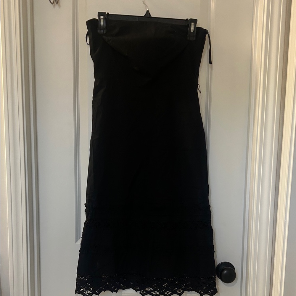 Loft Elegant Black Strapless Dress Size 2P